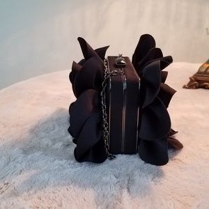 Little Black Flower Petal Purse